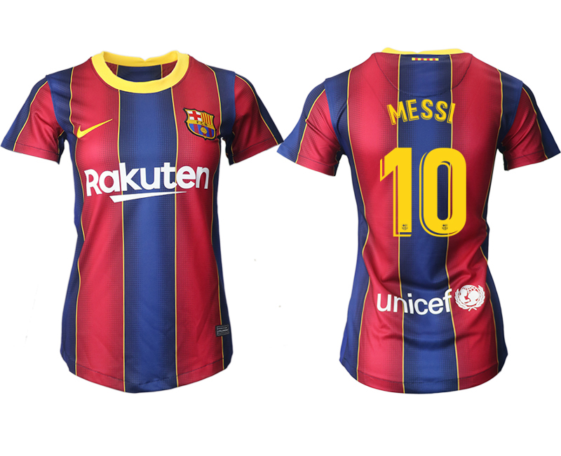 Women 2020-2021 Barcelona home aaa version #10 red Soccer Jerseys1